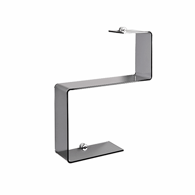 S shaped shelf