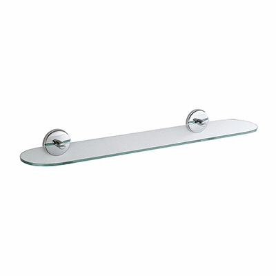 Tablette en cristal trempé 6 mm avec supports