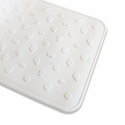 Shower mat in rubber, anti-slip