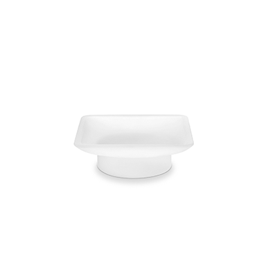 Satined glass dish