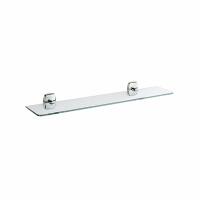Tablette en cristal trempé 6 mm avec supports