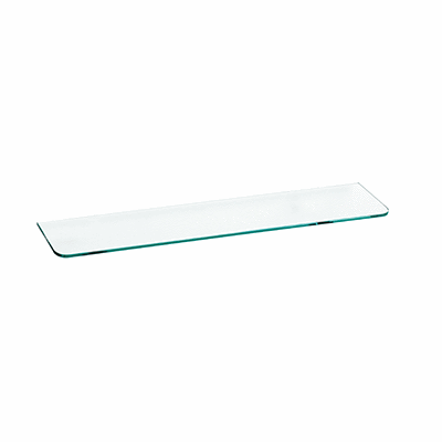 Shelf in transparent tempered crystal for art. A2207N. 6 mm thick glass