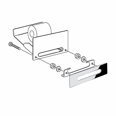 Built-in paper holder, for washbasin base unit