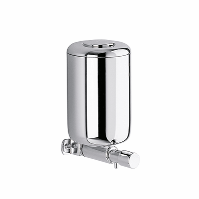 Wall soap dispenser with reduced soap dispensing