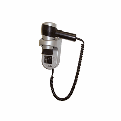 Hairdryer with safety thermostat