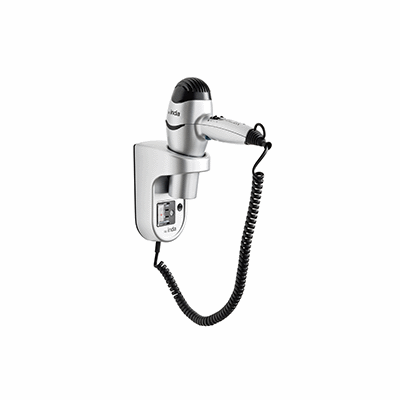 Hairdryer with safety thermostat
