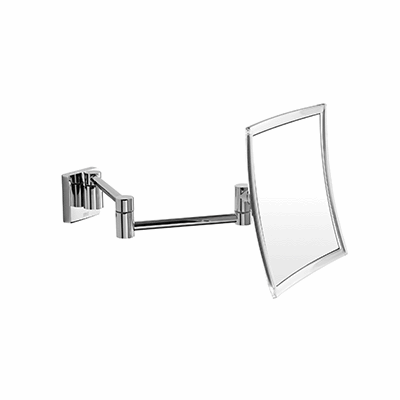 Wall-mounted magnifying mirror, double jointed arm, L 20 cmmirror