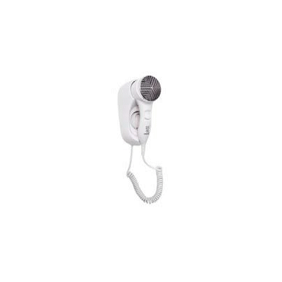 Hairdryer with safety thermostat. Push-and-pull mechanism. 2 different speeds. 1400W. Nozzle