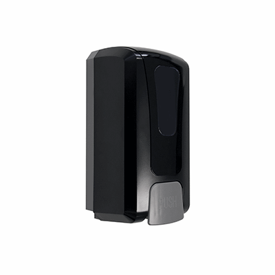 Wall-mounted soap dispenser in ABS