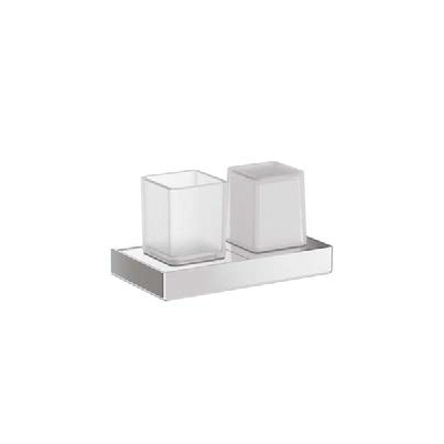 Washbasin set (lever soap dispenser with tumbler holder)