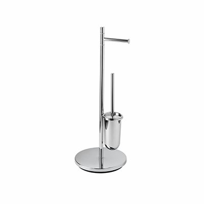 Stand with paper and toilet brush holder