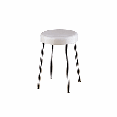 Stool with seat in ureic resin
