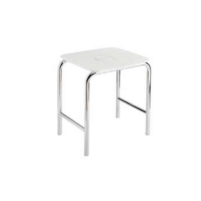 Stool with seat, brass structure. Antibacterial