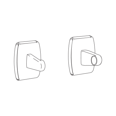 Supports in chrome-plated brass, the packing contains two pieces, for arts. The packing contains 10 pcs.