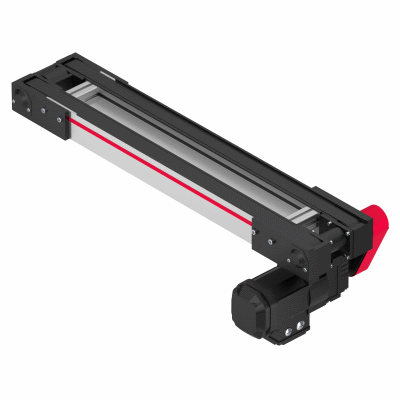 Transport track with friction roller for UF on deflection side
