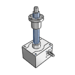 screw jack  rotating version  trapezoidal spindle