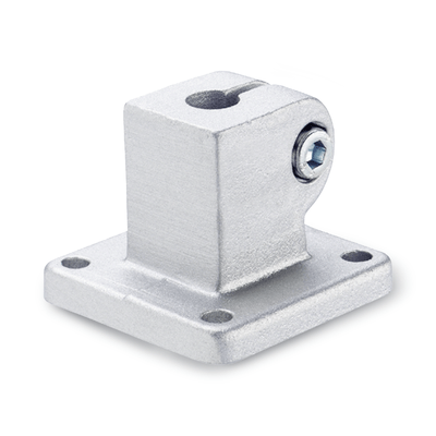 Base Plate Connector Clamps, Aluminum, with screw, steel zinc plated