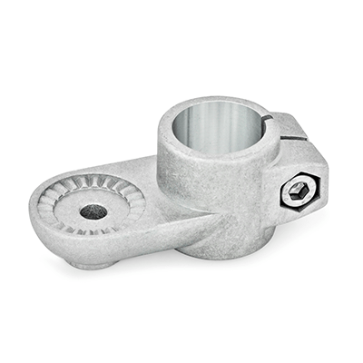Swivel Clamp Connectors, Aluminum, with screw, steel zinc plated, Type IV, with internal serration
