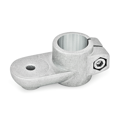 Swivel Clamp Connectors, Aluminum, with screw, steel zinc plated, Type OZ, without centring step (smooth)