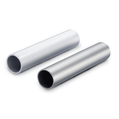 Construction Tubes, round, Aluminum, anodized, natural color, for Tube Clamp Connectors