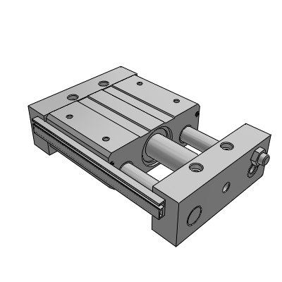 Magnetic coupling rodless cylinder (precision guide rod type)