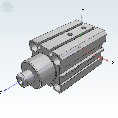 Rotary downward pressure cylinder