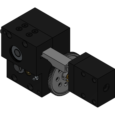 Mechanical in die tapping units