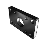 Cap rectangular flange
