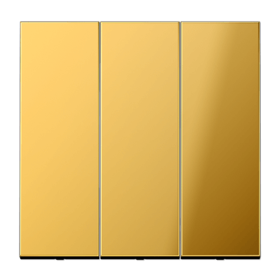 Wippe 3fach, Serie LS, goldfarben