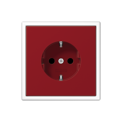 SCHUKO®-Steckdose, Safety+, LS 990, alpinweiß