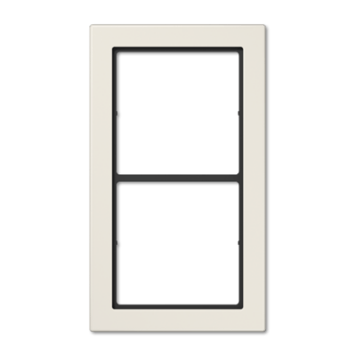 Rahmen, 2fach, FLAT DESIGN, weiß