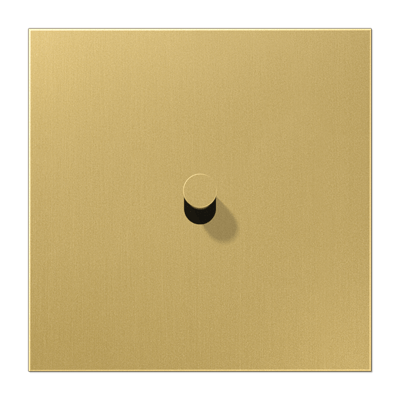 Centre plate with toggle lever "cone", 1-gang, 1 toggle lever, LS 1912 range, classic brass