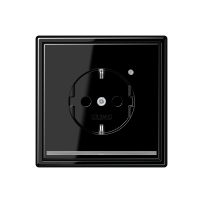 SCHUKO®-Steckdose, LS 990, schwarz