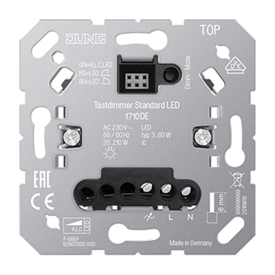 Tastdimmer Standard LED, ohne Nebenstelleneingang, UP