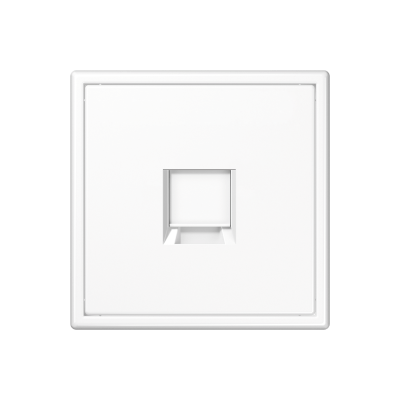 Abdeckung (gerastet) für Modular-Jack-Steckbuchsen, 1fach, LS&nbsp;990, alpinweiß