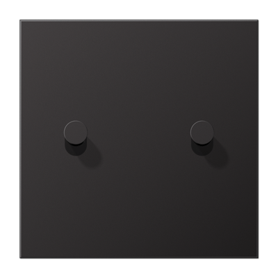 Centre plate with toggle lever "cone", 1-gang, 2 toggle levers, LS 1912 range, dark
