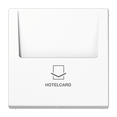 Hotelcard-Schalter (ohne Taster-Einsatz), Hotelcard, Serie LS, alpinweiß