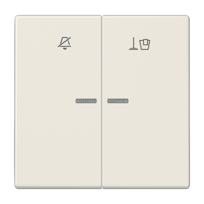 Hotelwippe, Innenstelle, Symbole Nicht stören und Zimmer aufräumen, Serie LS, weiß