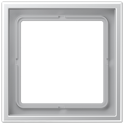 Rahmen 1fach, senkrechte und waagerechte Montage, Thermoplast lackiert, LS&nbsp;ZERO, Aluminium