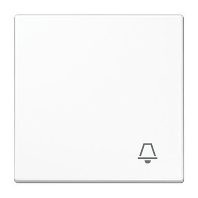 Wippe, Symbol Klingel, Duroplast, Serie LS, alpinweiß