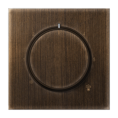 Abdeckung für Thermostat, Serie LS, Messing antik