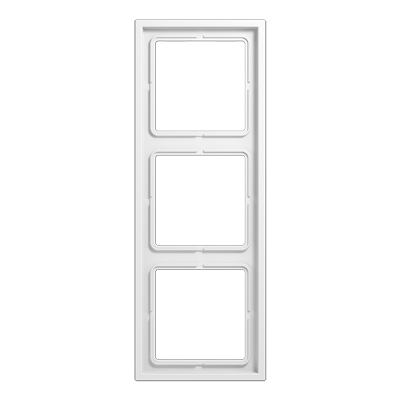 Rahmen 3fach, senkrechte und waagerechte Montage, Thermoplast, LS&nbsp;ZERO, alpinweiß