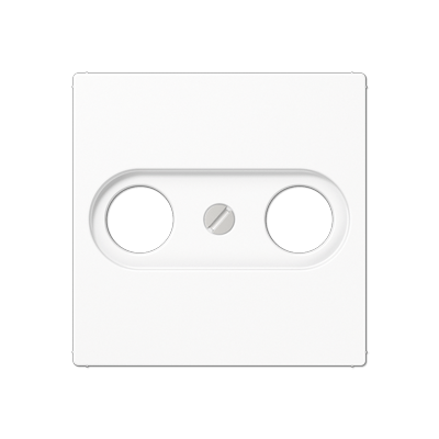 Abdeckung für Antennendosen 1fach, Duroplast, Serie AS/A, alpinweiß