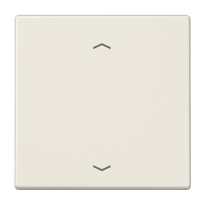 Wippe 1fach, mit Pfeilsymbolen, Duroplast, Serie LS, weiß (ivory)