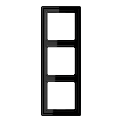 Rahmen 3fach, senkrechte und waagerechte Montage, Duroplast, LS&nbsp;990, schwarz