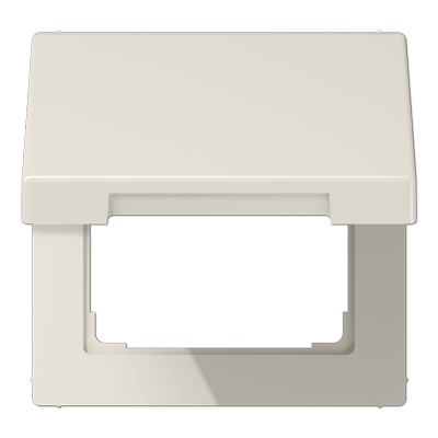 Klappdeckel mit Rückstellfeder, Klappdeckel, Thermoplast, Serie LS, weiß