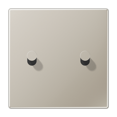 Centre plate with toggle lever "cone", 1-gang, 2 toggle levers, LS 1912 range, stainless steel