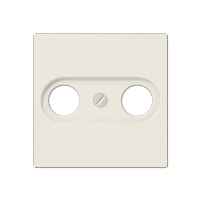 Abdeckung für Antennendosen 1fach, Thermoplast, Serie AS, weiß