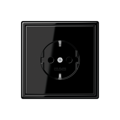 SCHUKO®-Steckdose, Safety+, LS 990, schwarz