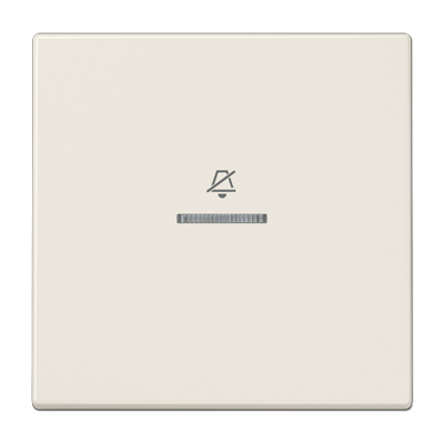 Hotelwippe, Innenstelle 1fach, Symbol "do not disturb" (DND), mit Lichtleiter, Duroplast, Serie LS, weiß (ivory)
